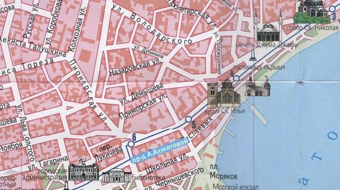 Карта евпатории с улицами и достопримечательностями - туристический блог ласус