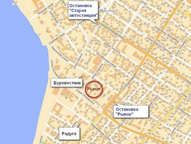 Туристическая карта геленджика. подробная карта с улицами, домами