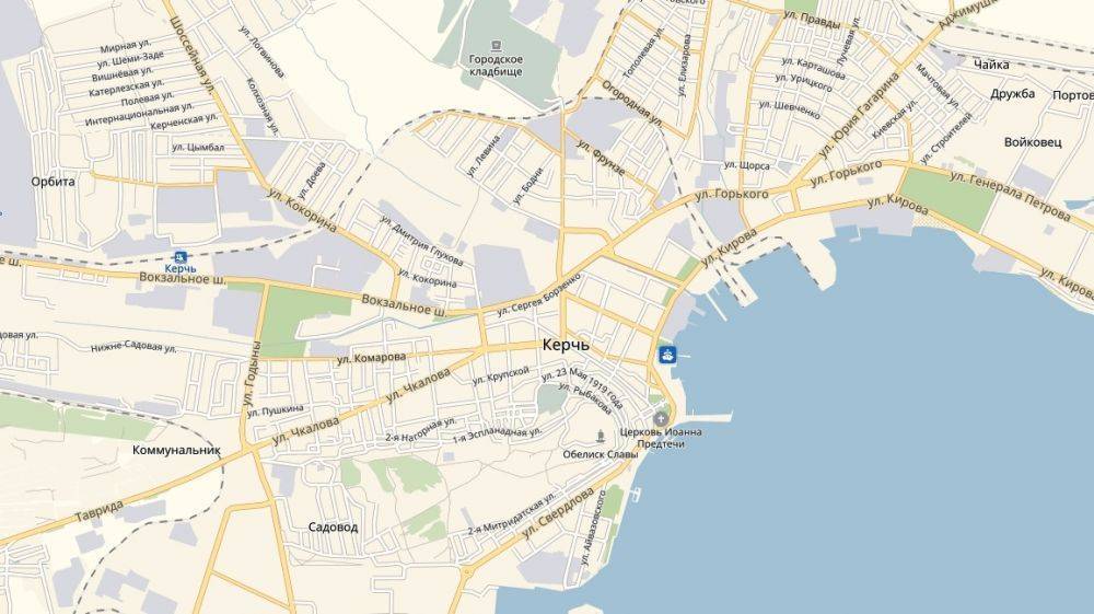 Подробные карты города керчь: улицы, дома, поселки