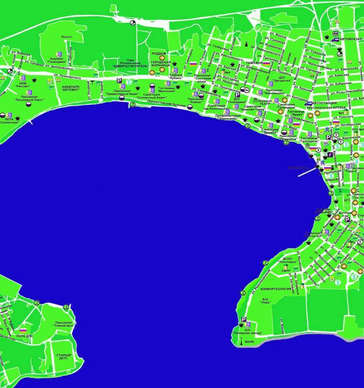 Карта города геленджика