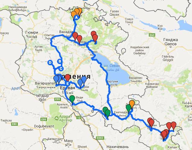 Армения на авто: маршрут, полезное