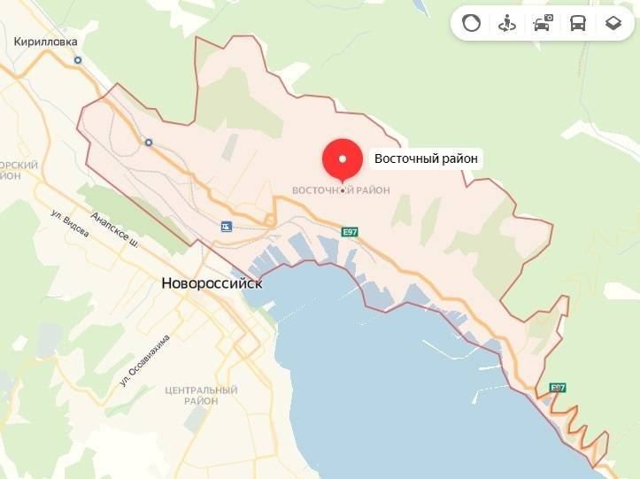 Карта новороссийска на русском языке — туристер.ру
