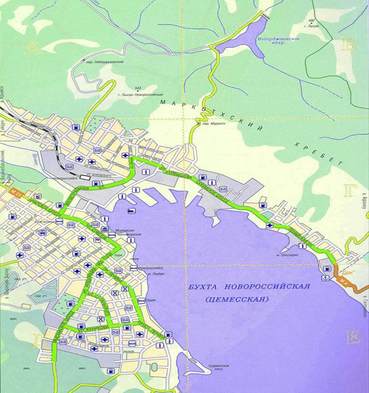 Новороссийск на карте россии, крыма. место расположения города, где находится, достопримечательности