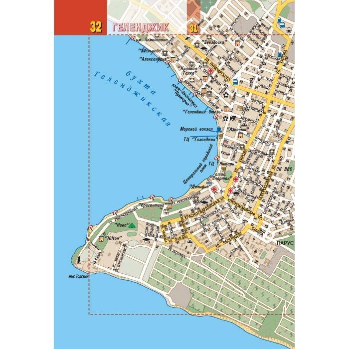 Карта геленджика с улицами и достопримечательностями - туристический блог ласус