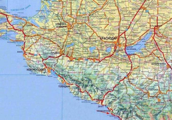 Железнодорожная карта черноморского побережья россии с курортами