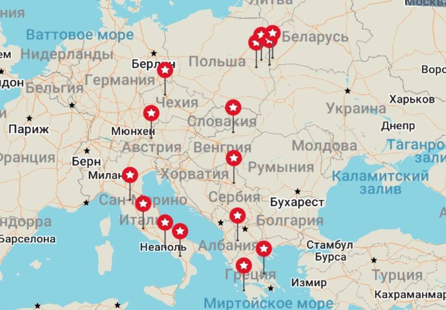 Туристические центры европейского севера россии
