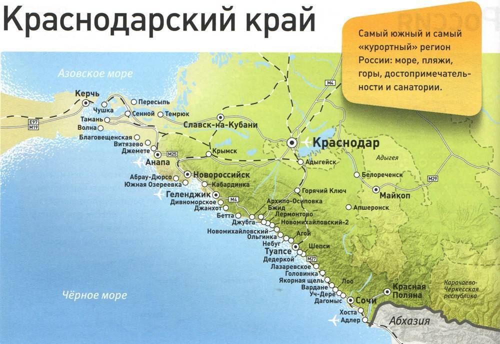 11 лучших курортов на побережье краснодарского края