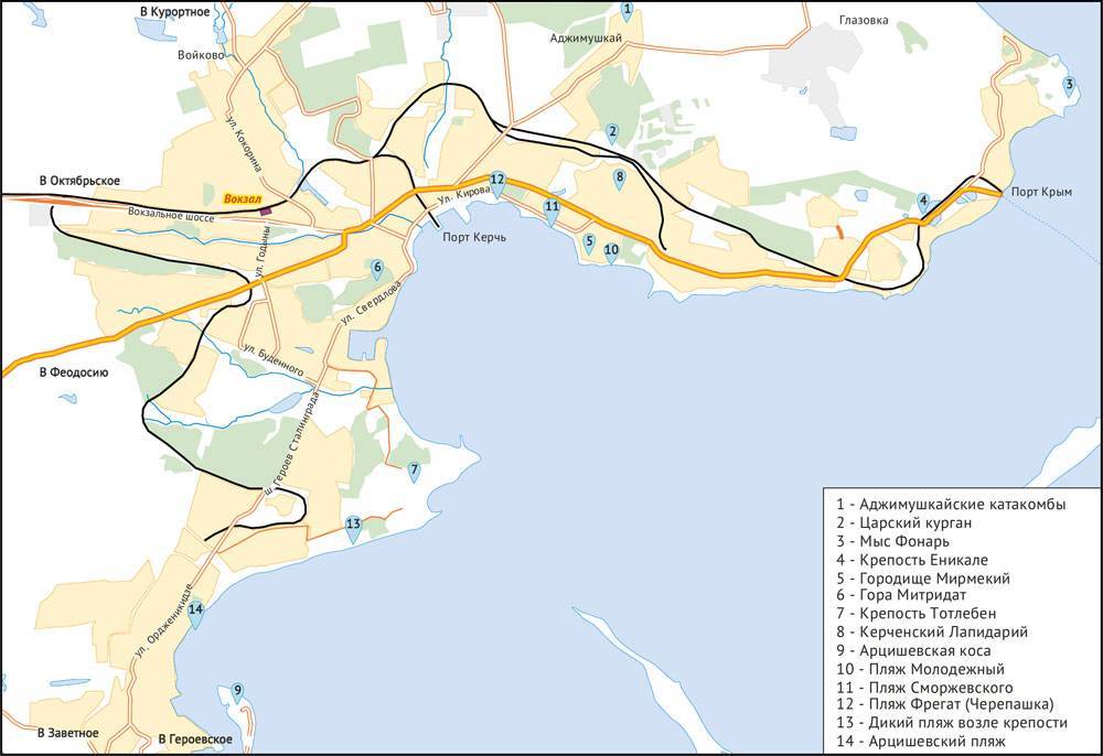 Карта керчи подробная - улицы, номера домов, районы. схема и спутник онлайн