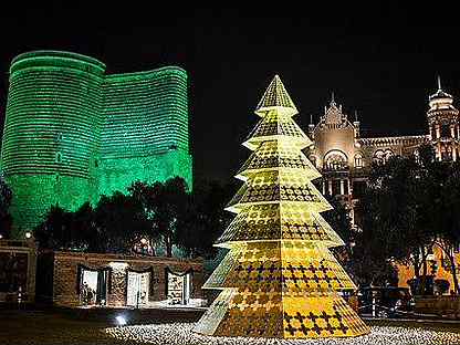 Баку в январе — это тёплая зима и новый год на бакинском бульваре