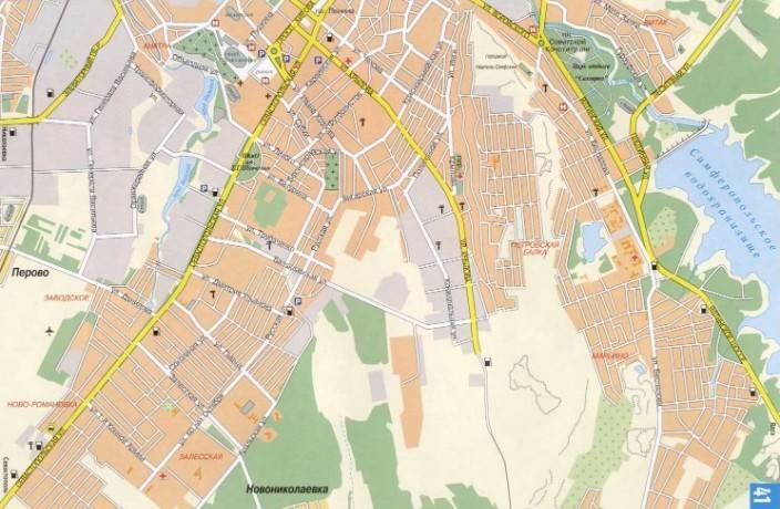 Карта симферополя с улицами и достопримечательностями - туристический блог ласус