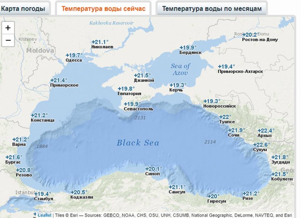 Какая погода на черноморских курортах россии?