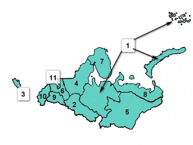 Северо-западный федеральный округ: города и состав