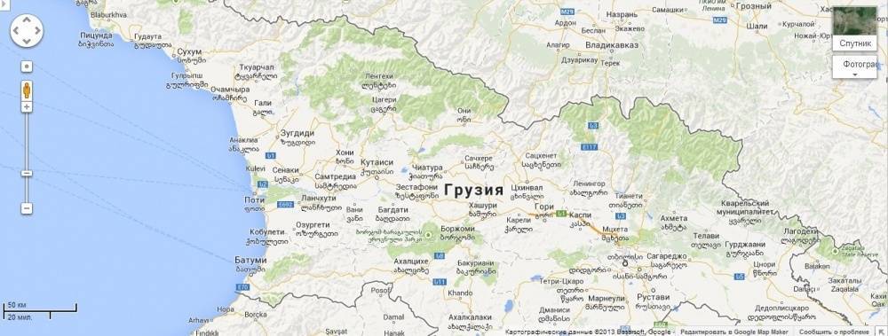 Карта тбилиси с достопримечательностями на русском языке