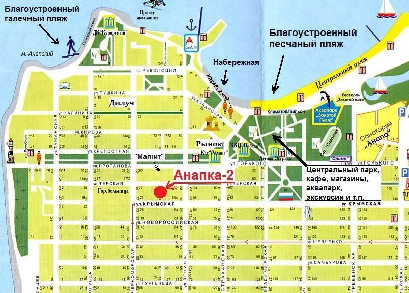 Центральный пляж джемете (анапа): на карте, адрес, фото, описание