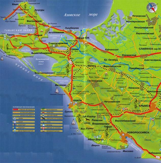 Таманский полуостров: где находится, на карте, пляжи, курорты