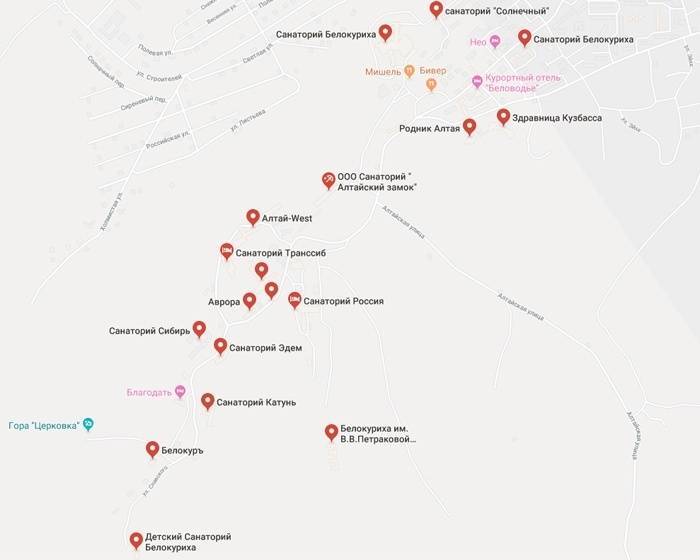 Белокуриха - курорт на карте россии - туристический блог ласус