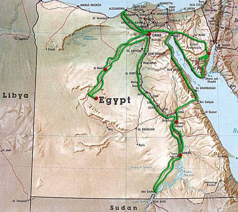 Как добраться до египта без самолета