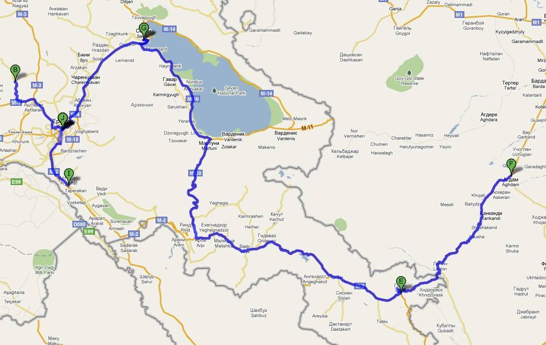 Как добраться до армении из россии и грузии