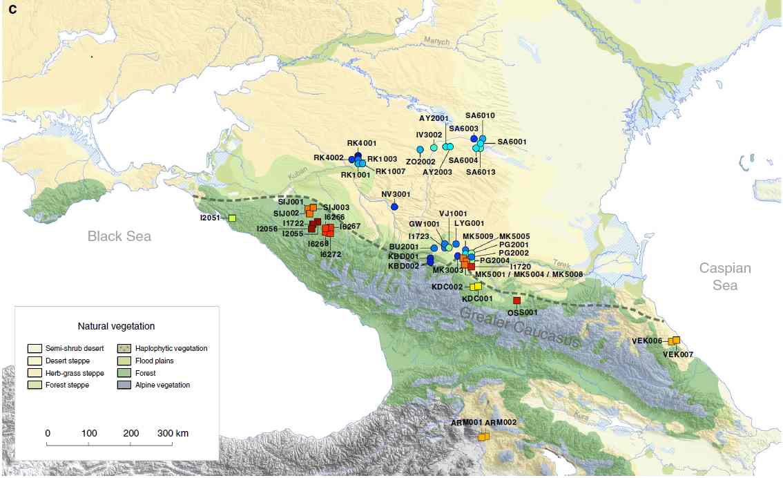 Карта кавказских минеральных вод, россия