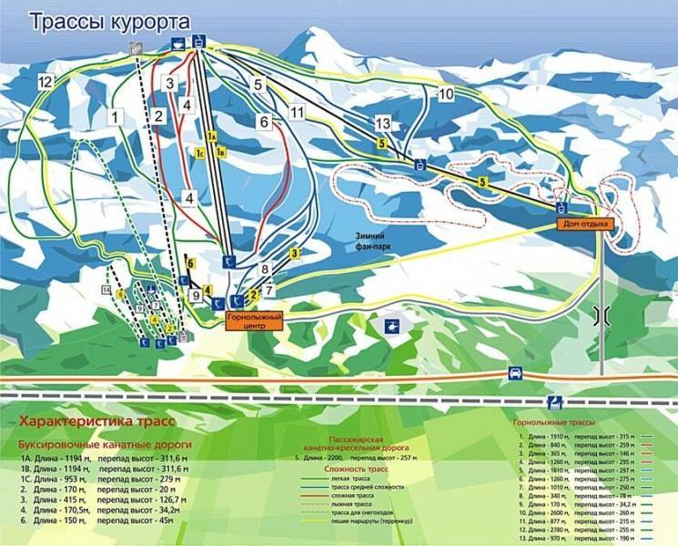 Банное - горнолыжный курорт на карте россии - туристический блог ласус
