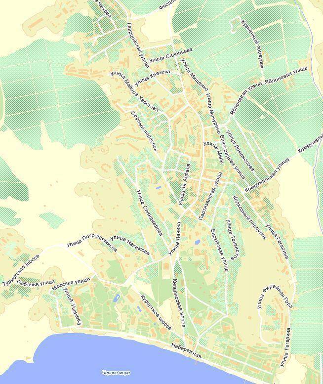 Карта судака с улицами и достопримечательностями - туристический блог ласус