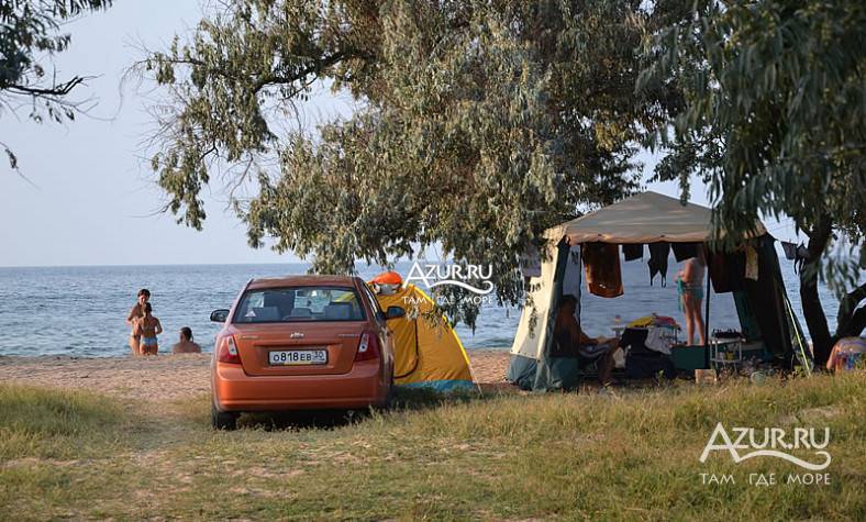 В палатках на азовском море